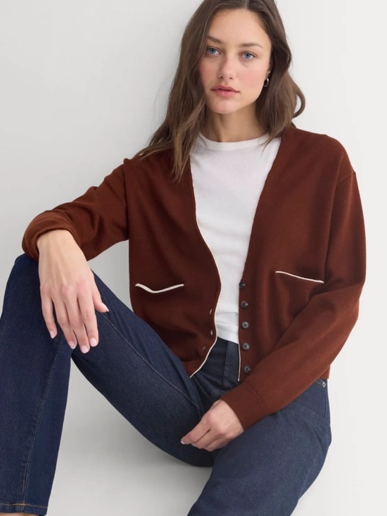 Everlane Sweaters - Everlane Deep V-Neck Cardigan